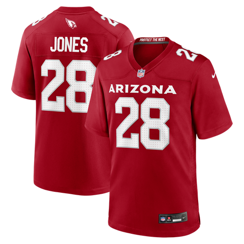 Arizona Cardinals Elijah Jones Cardinal Team Game Jersey product image 1, provided for visual reference and product detail