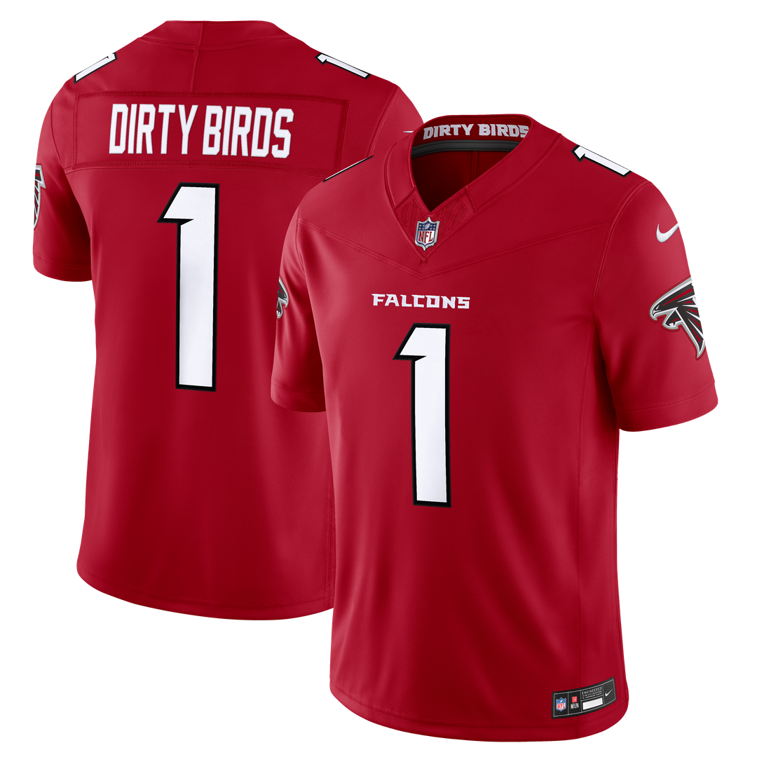 Atlanta Falcons Dirty Birds Red Team Vapor F.U.S.E. Stitched Limited Jersey product image 1, provided for visual reference