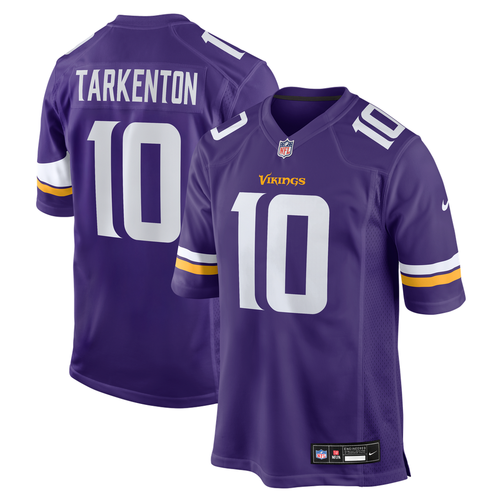 Minnesota Vikings Fran Tarkenton Purple Game Retired Player Jersey product image 1, provided for visual reference and