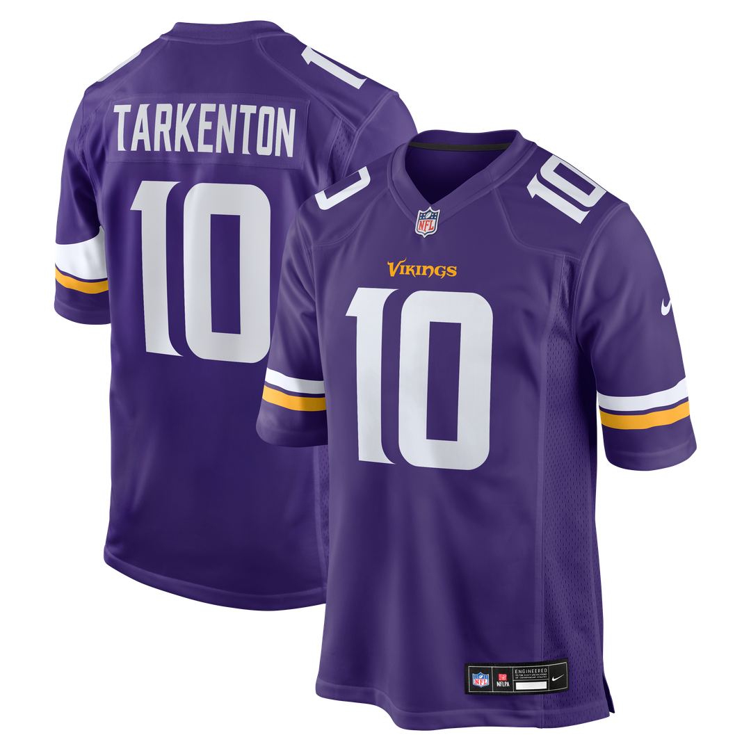Minnesota Vikings Fran Tarkenton Purple Game Retired Player Jersey product image 1, provided for visual reference and