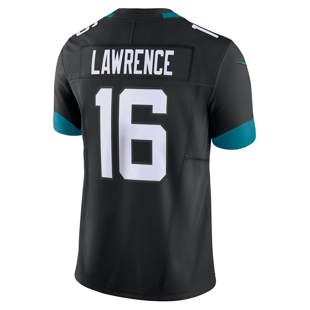 Jacksonville Jaguars Trevor Lawrence Black Vapor F.U.S.E. Limited Jersey product image 3, provided for visual reference and