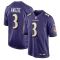 Baltimore Ravens Chidobe Awuzie Purple Team Game Jersey product image 1, provided for visual reference and product detail