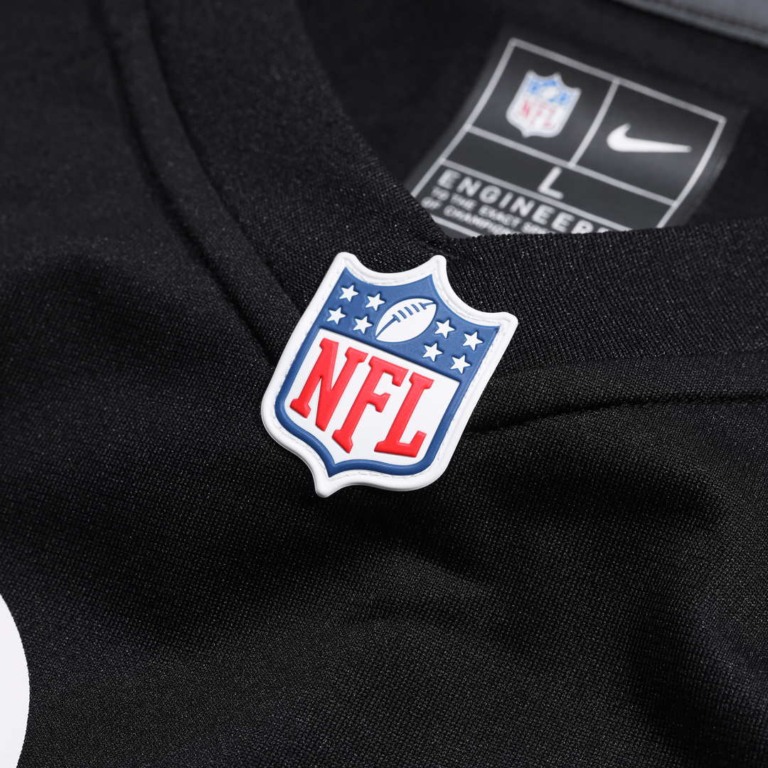Pittsburgh Steelers Derrick Harmon Black Game Player Jersey product image 4, provided for visual reference and product