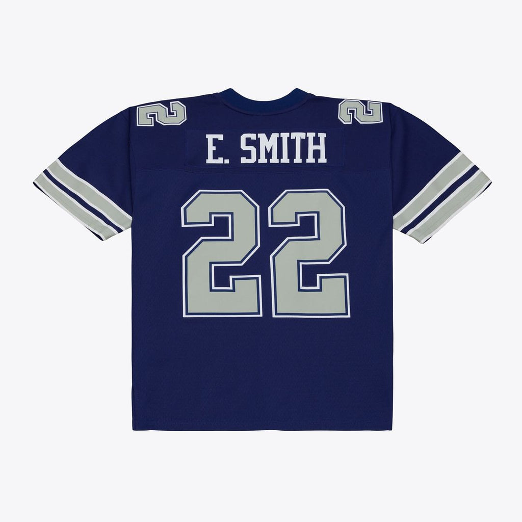Dallas Cowboys Emmitt Smith Navy Retired Legacy Replica Player Jersey product image 2, provided for visual reference and
