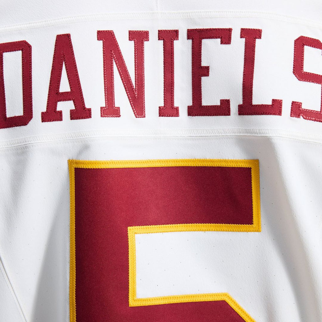 Washington Commanders Jayden Daniels White Alternate 2 Super Bowl Era Vapor F.U.S.E. Elite Jersey product image 12, provided