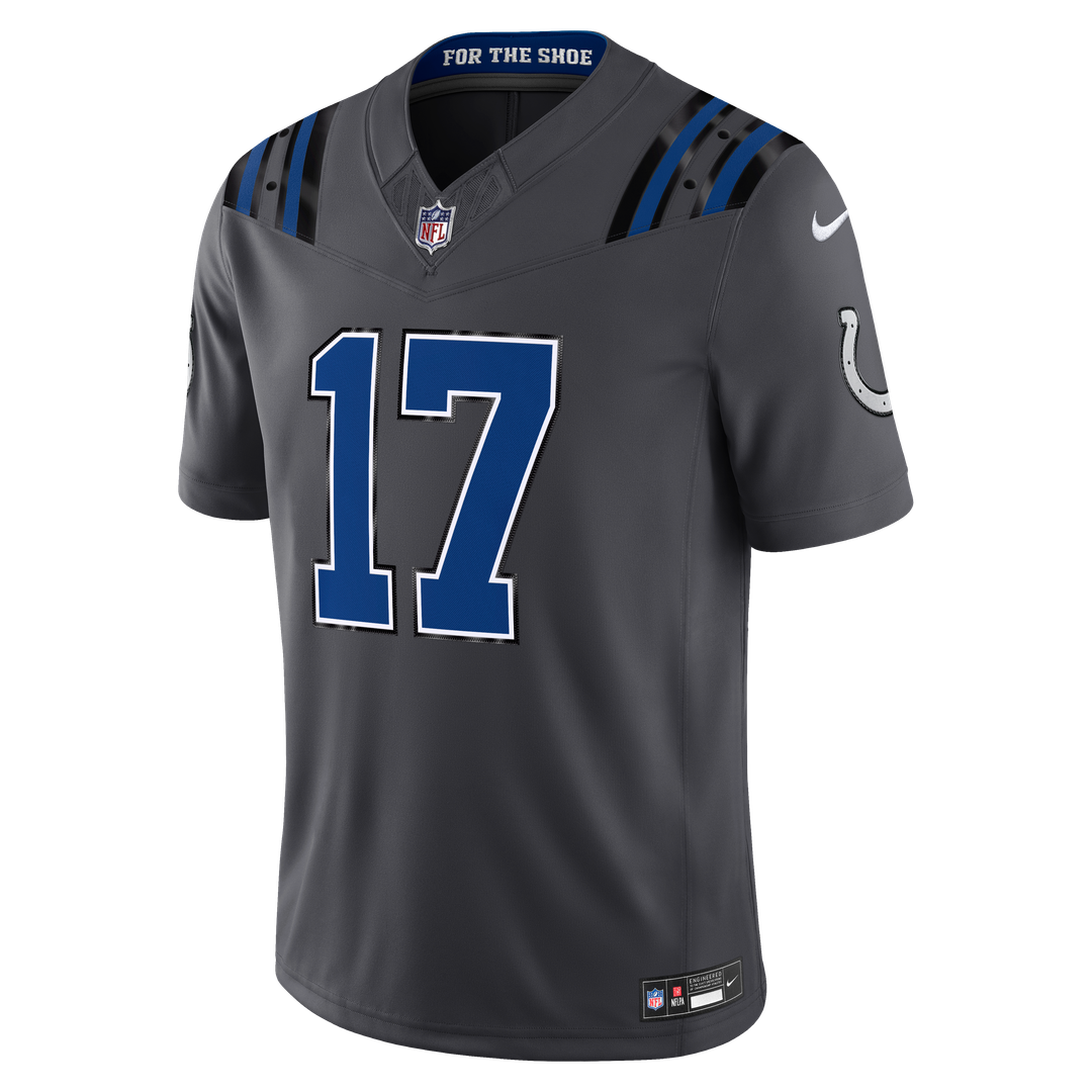 Indianapolis Colts Daniel Jones Anthracite 2026 Rivalries Collection Stitched Limited Jersey product image 2, provided for