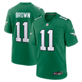 Philadelphia Eagles A.J. Brown Kelly Green Alternate Game Player Jersey product image 1, provided for visual reference and