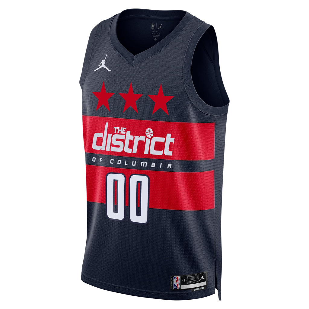 Unisex Washington Wizards Jordan Brand Navy 2024/25 Custom Swingman Jersey - Statement Edition product image 3, provided for