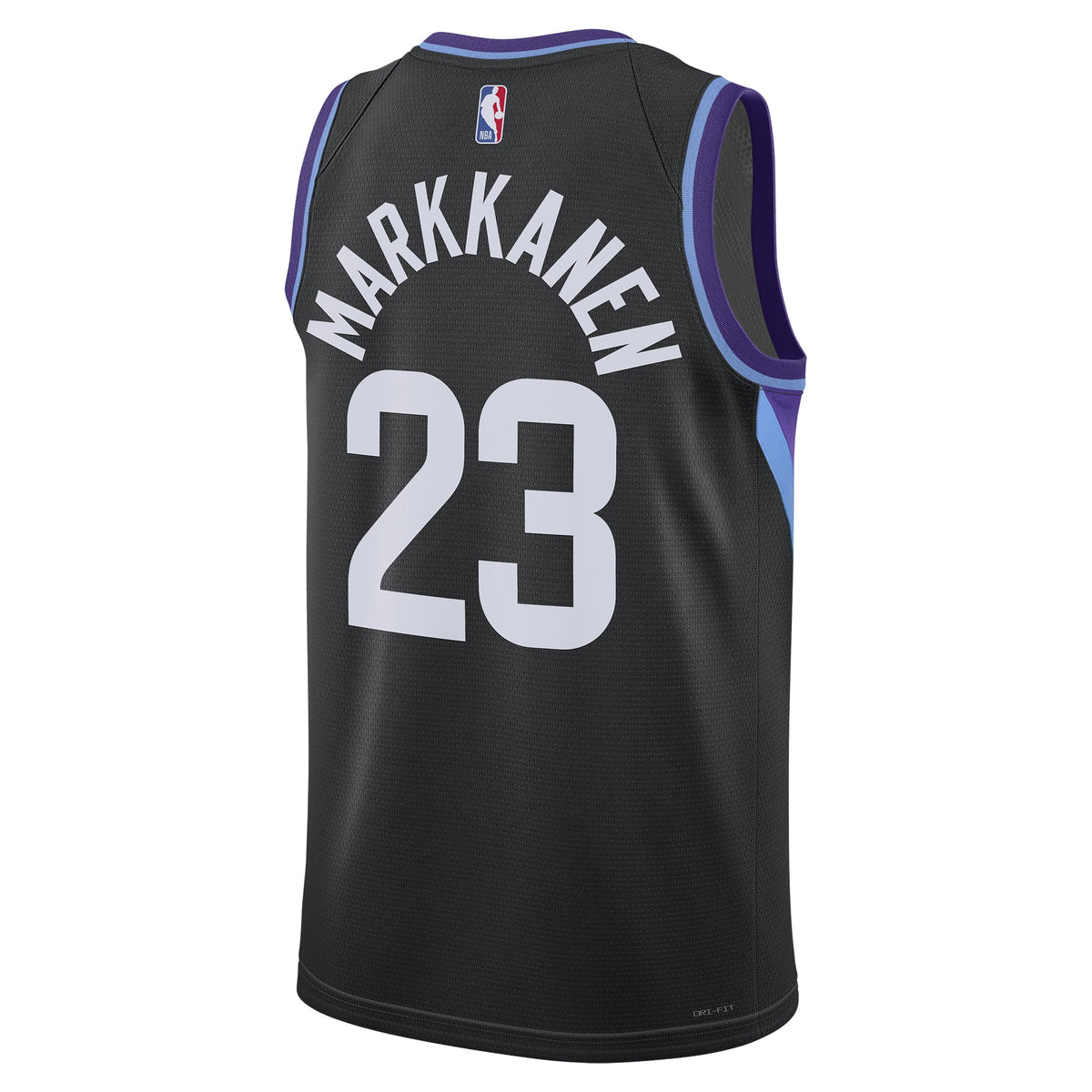 Unisex Utah Jazz Lauri Markkanen Jordan Brand Black 2024/25 Swingman Jersey - Statement Edition product image 4, provided