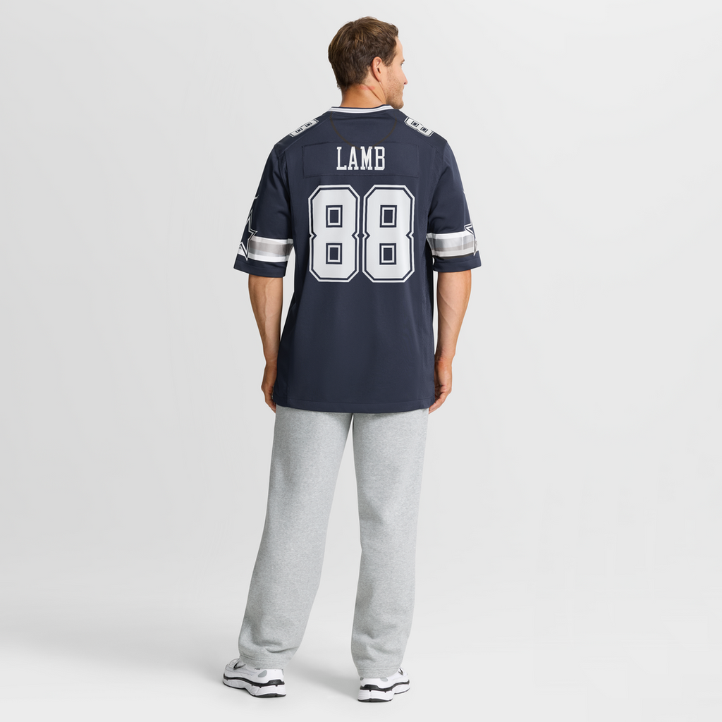 Dallas Cowboys CeeDee Lamb Navy Game Jersey product image 20, provided for visual reference and product detail review