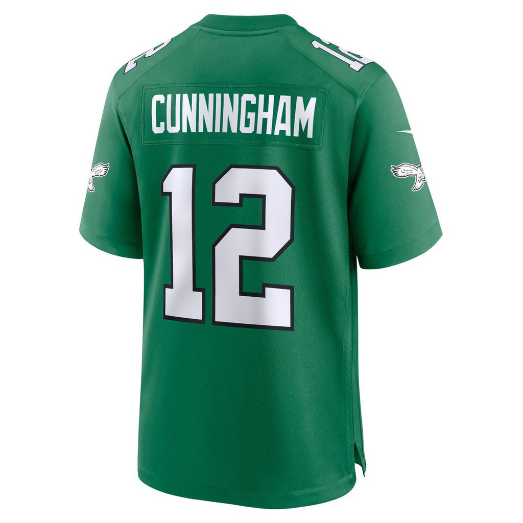Philadelphia Eagles Randall Cunningham Kelly Green Alternate Retired Player Game Jersey product image 3, provided for visual