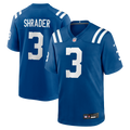 Indianapolis Colts Spencer Shrader Royal Team Game Jersey product image 1, provided for visual reference and product detail