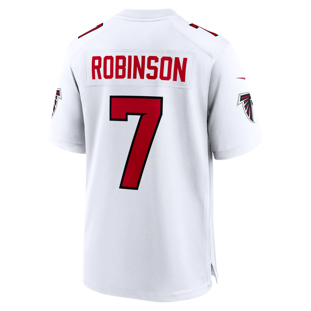 Atlanta Falcons Bijan Robinson White Game Jersey product image 17, provided for visual reference and product detail review