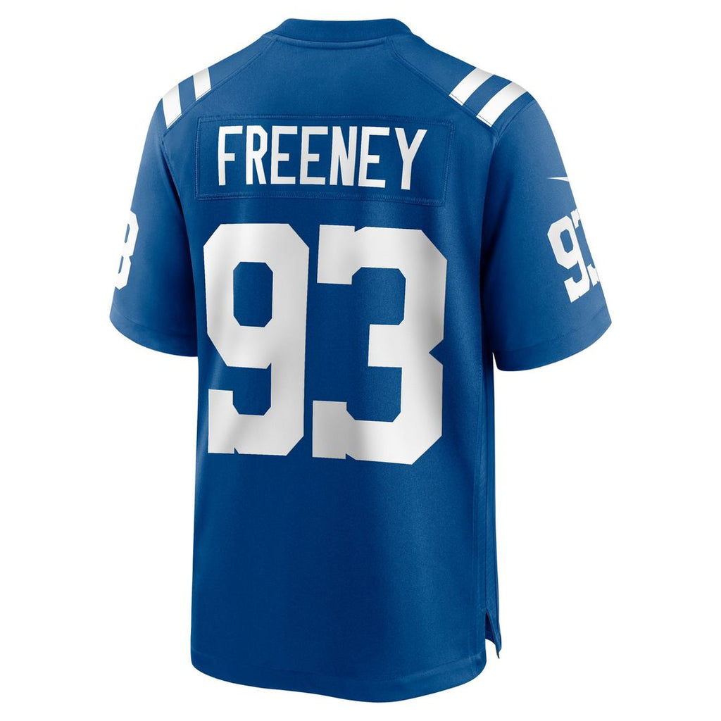 Indianapolis Colts Dwight Freeney Royal Team Retired Player Game Jersey product image 3, provided for visual reference and