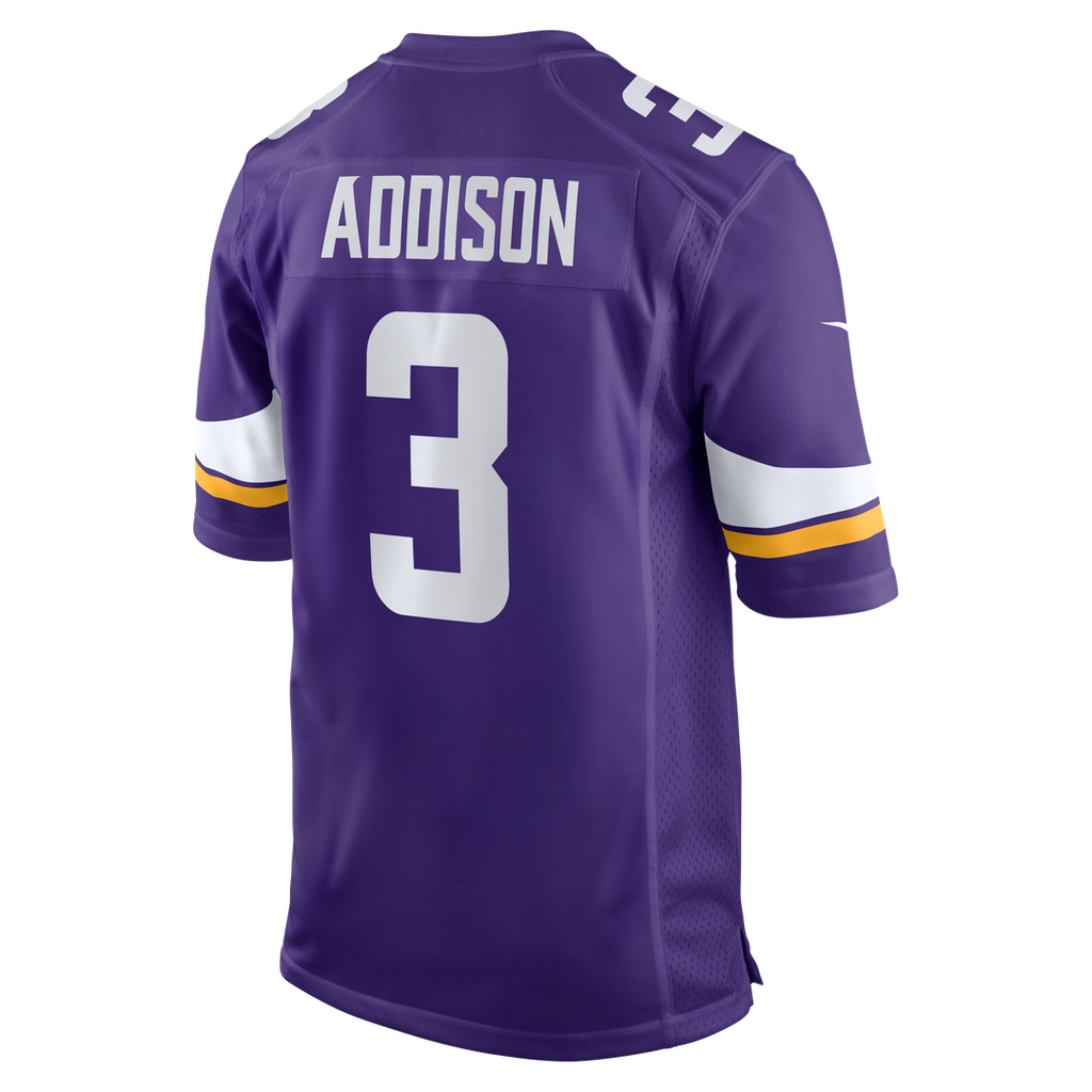 Minnesota Vikings Addison White Alternate Game Player Jersey product image 9, provided for visual reference and product