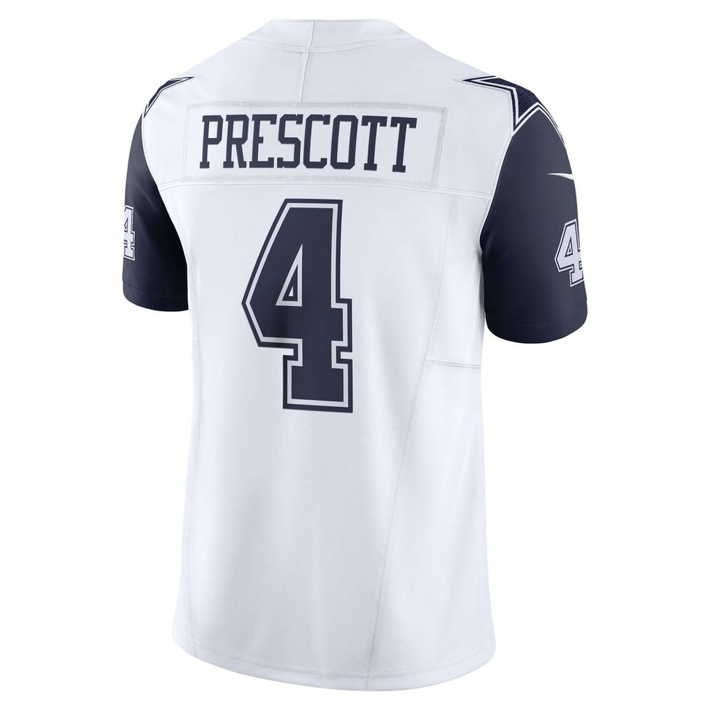 Dallas Cowboys Dak Prescott Navy Vapor F.U.S.E. Limited Jersey product image 9, provided for visual reference and product