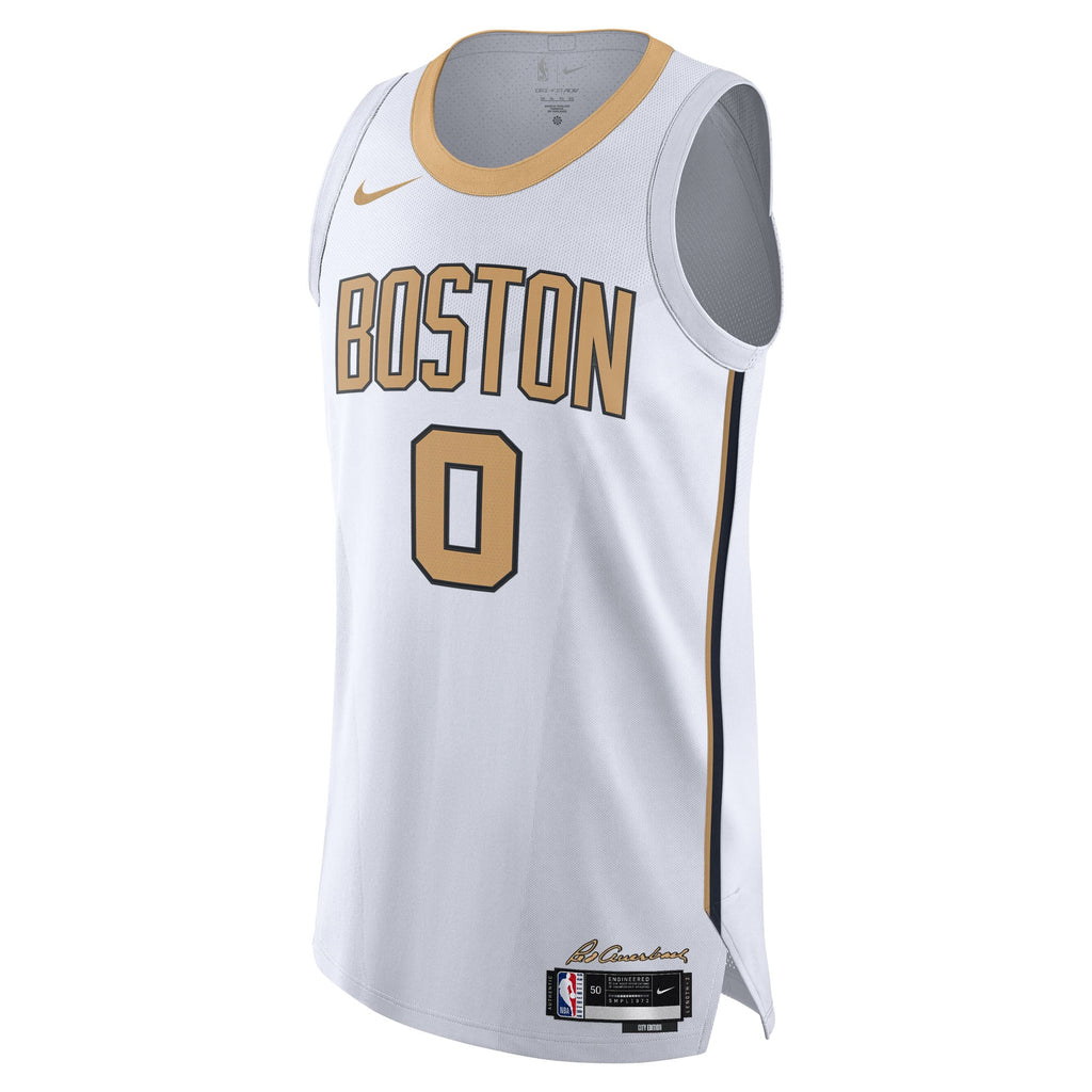 Unisex Boston Celtics Jayson Tatum Nike White 2025/26 Authentic Jersey - City Edition product image 3, provided for visual