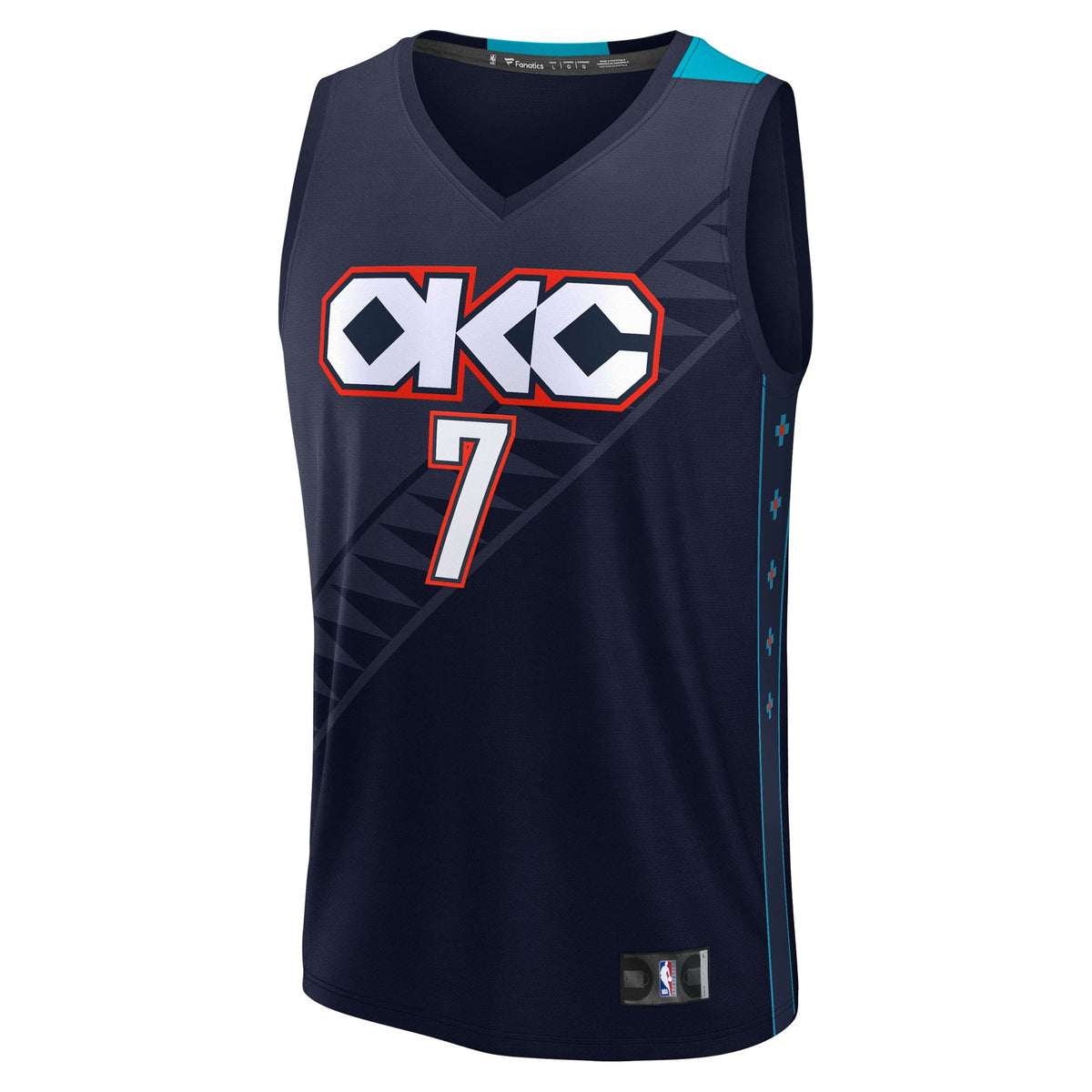 Oklahoma City Thunder Chet Holmgren Fanatics Navy 2025/26 City Edition Fast Break Jersey for Men product image 3, provided