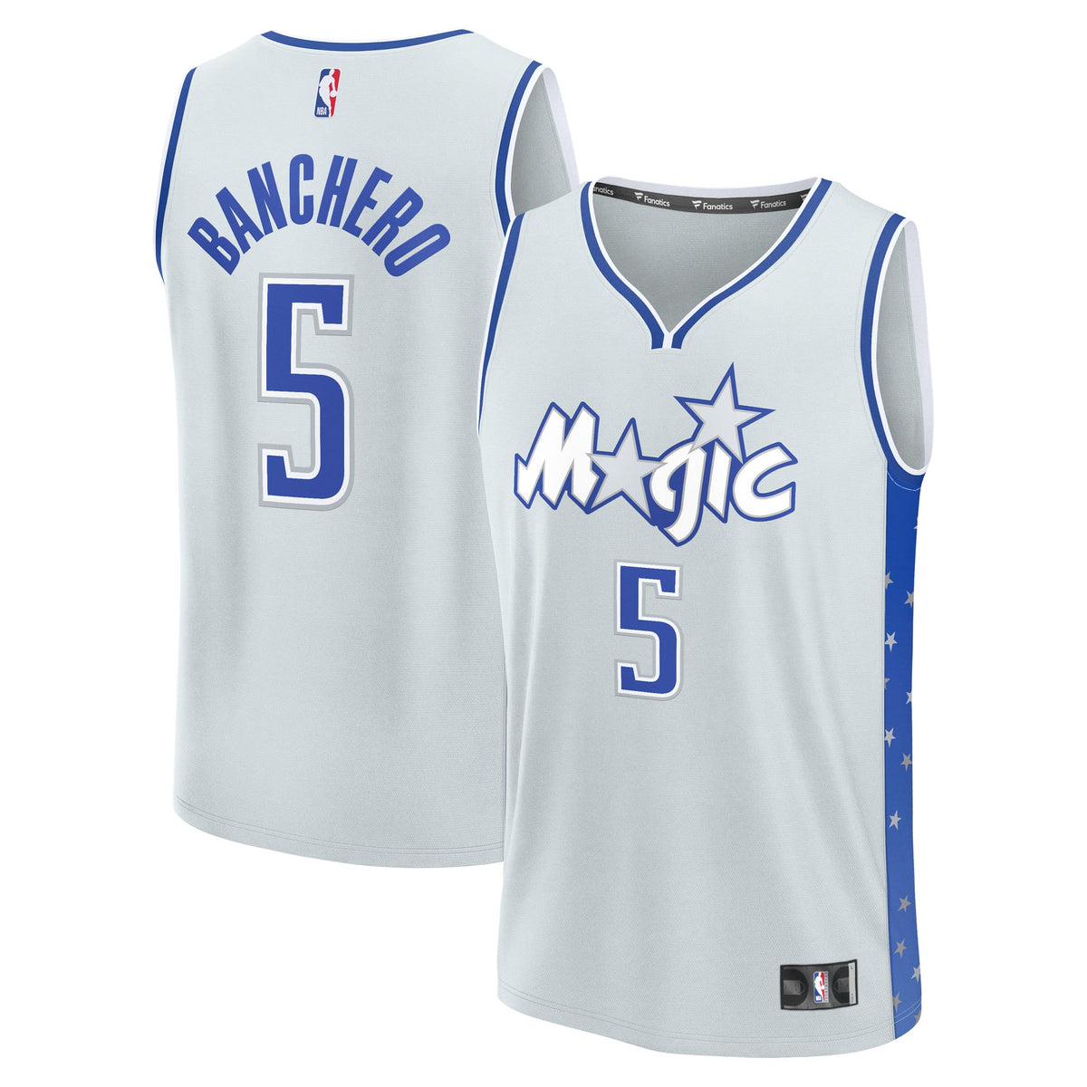 Orlando Magic Paolo Banchero Fanatics Silver 2025/26 City Edition Fast Break Jersey for Men product image 1, provided for