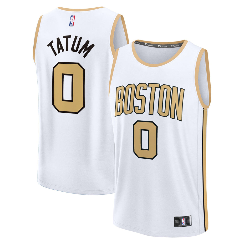 Boston Celtics Jayson Tatum Fanatics White 2025/26 City Edition Fast Break Jersey for Men product image 2, provided for