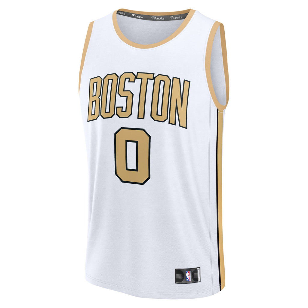 Boston Celtics Jayson Tatum Fanatics White 2025/26 City Edition Fast Break Jersey for Men product image 3, provided for