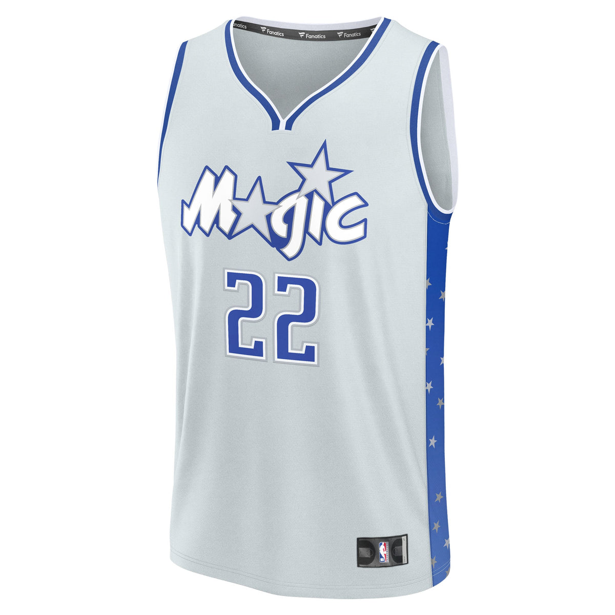 Youth Orlando Magic Franz Wagner Fanatics Silver 2025/26 City Edition Fast Break Jersey product image 3, provided for visual