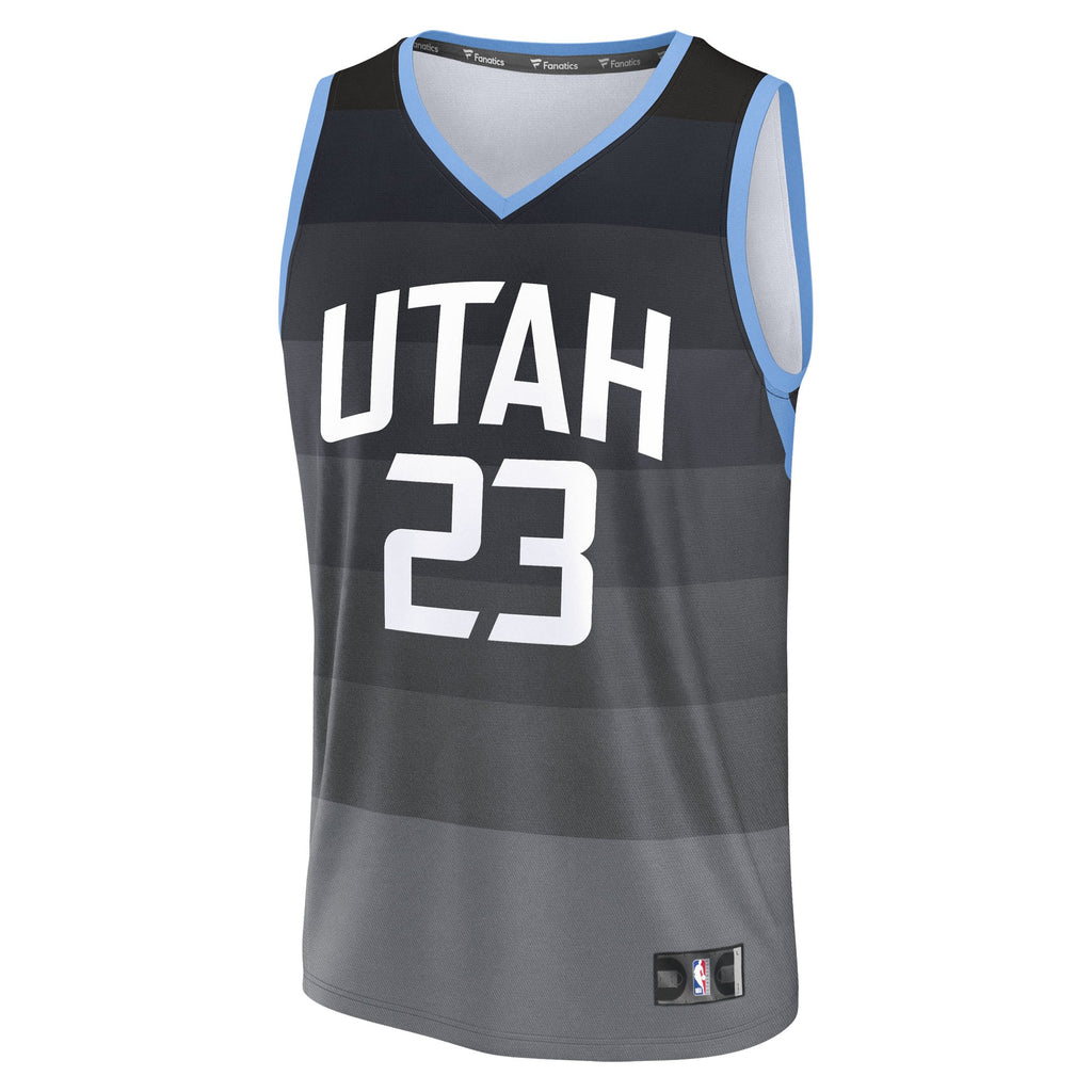 Utah Jazz Lauri Markkanen Fanatics Black 2025/26 City Edition Fast Break Jersey for Men product image 3, provided for visual