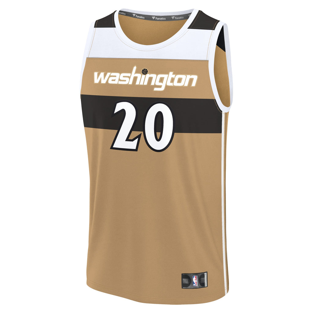 Washington Wizards Alex Sarr Fanatics Gold 2025/26 City Edition Fast Break Jersey for Men product image 3, provided for