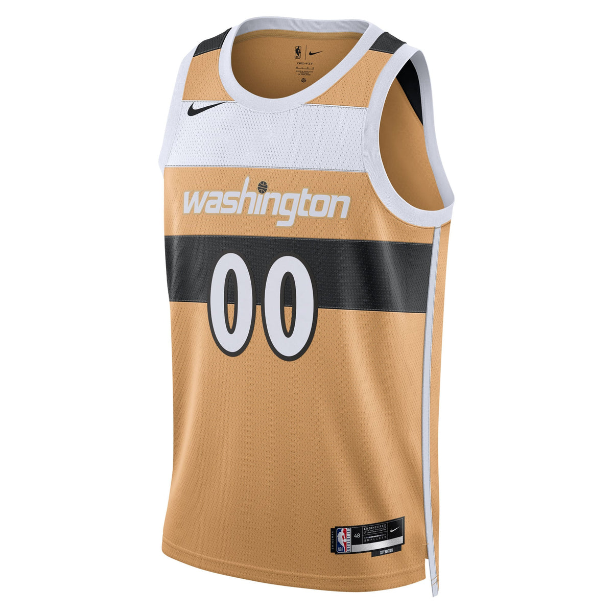 Unisex Washington Wizards Nike Gold 2025/26 City Edition Swingman Custom Jersey product image 3, provided for visual