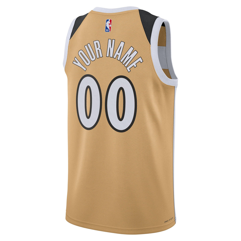 Unisex Washington Wizards Nike Gold 2025/26 City Edition Swingman Custom Jersey product image 4, provided for visual