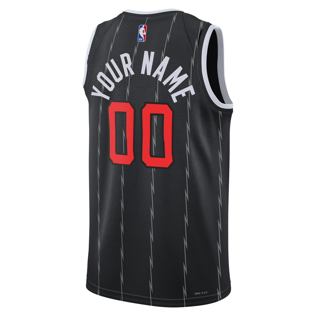 Unisex Toronto Raptors Nike Black 2025/26 City Edition Swingman Custom Jersey product image 4, provided for visual reference