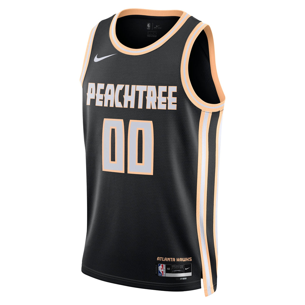 Unisex Atlanta Hawks Nike Black 2025/26 City Edition Swingman Custom Jersey product image 3, provided for visual reference
