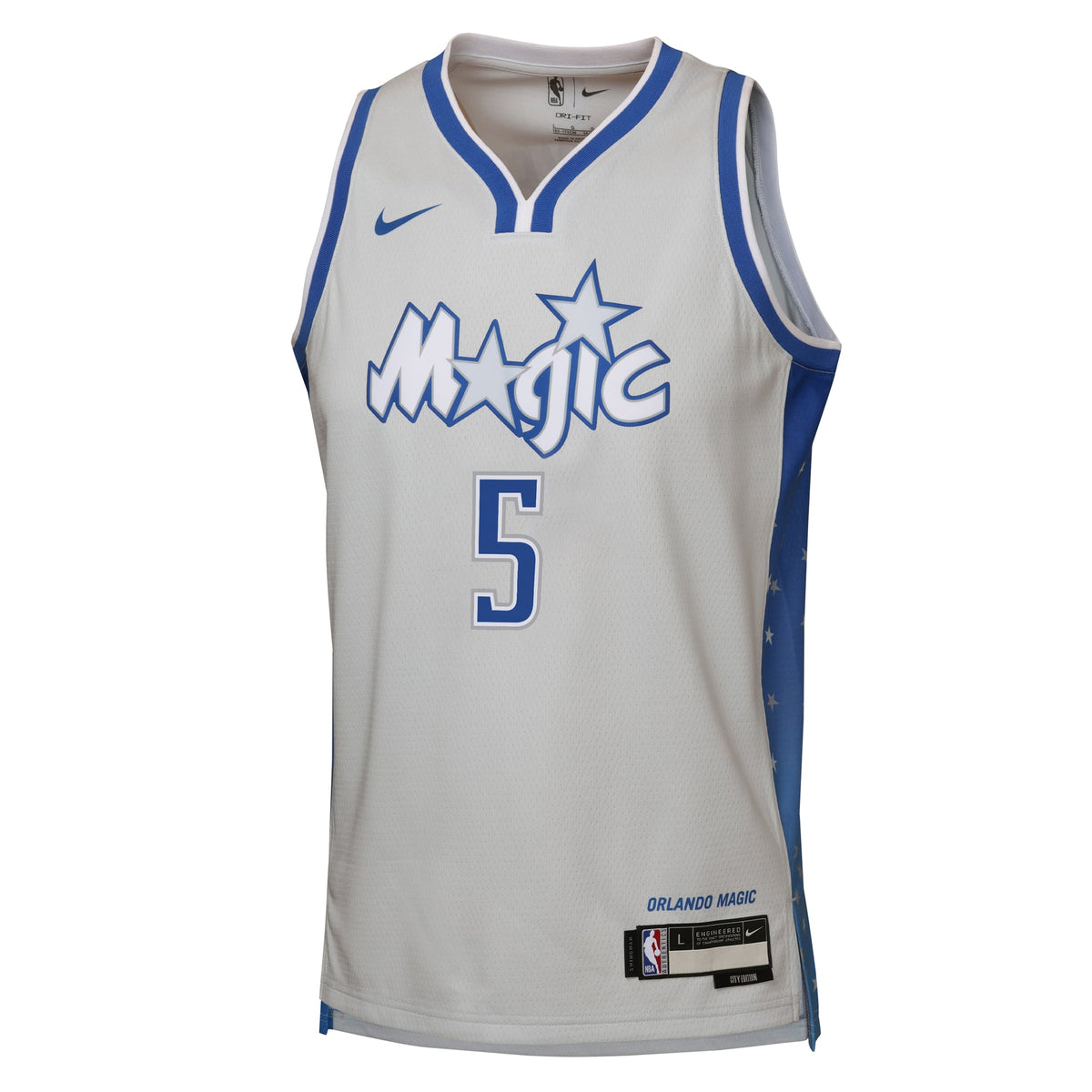 Youth Orlando Magic Paolo Banchero Nike Silver 2025/26 City Edition Swingman Jersey product image 3, provided for visual
