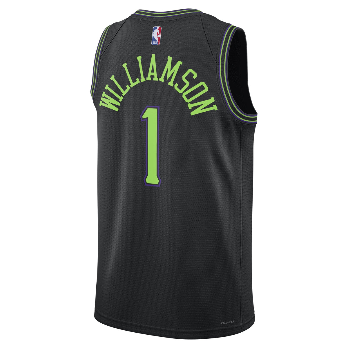 Unisex New Orleans Pelicans Zion Williamson Nike Black 2025/26 Swingman Jersey - City Edition product image 4, provided for