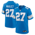 Detroit Lions Arthur Maulet Blue Team Game Jersey product image 1, provided for visual reference and product detail review