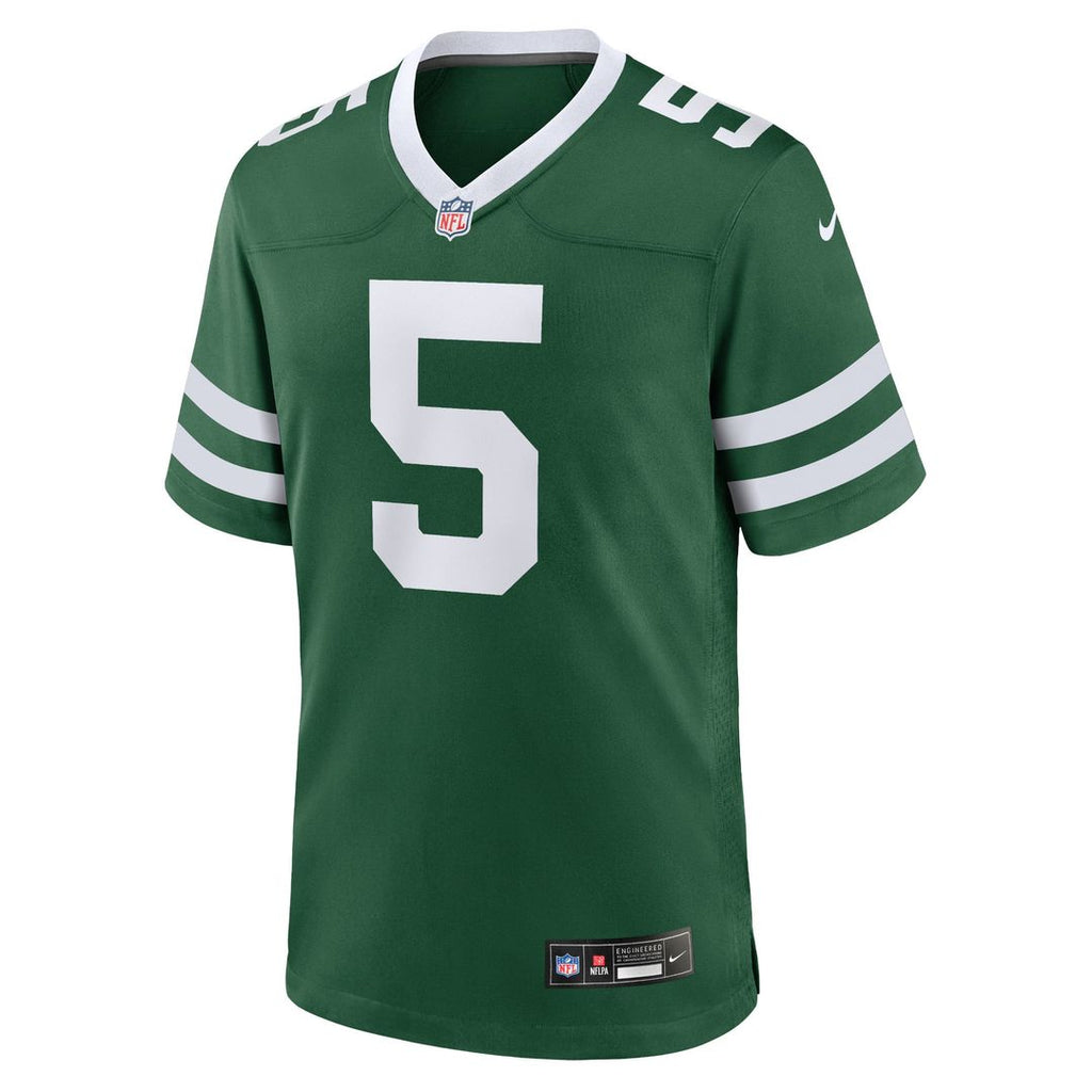 New York Jets Garrett Wilson Legacy Green Game Jersey product image 2, provided for visual reference and product detail