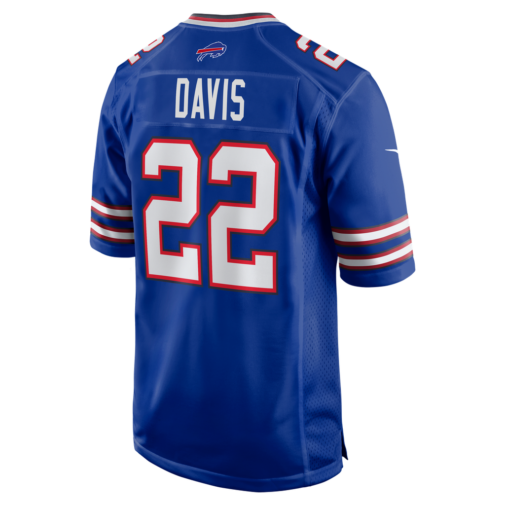 Buffalo Bills Ray Davis Royal Game Jersey product image 3, provided for visual reference and product detail review