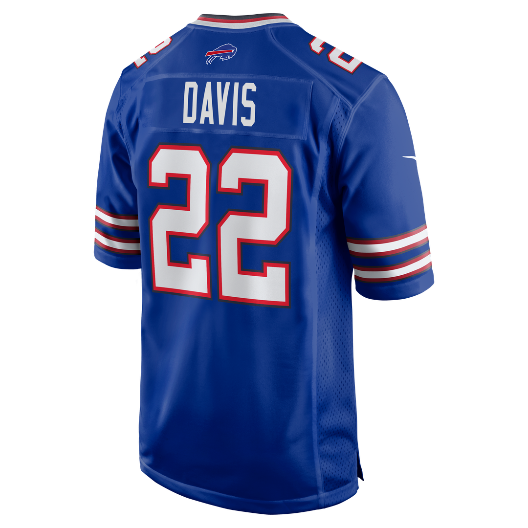 Buffalo Bills Ray Davis Royal Game Jersey product image 3, provided for visual reference and product detail review