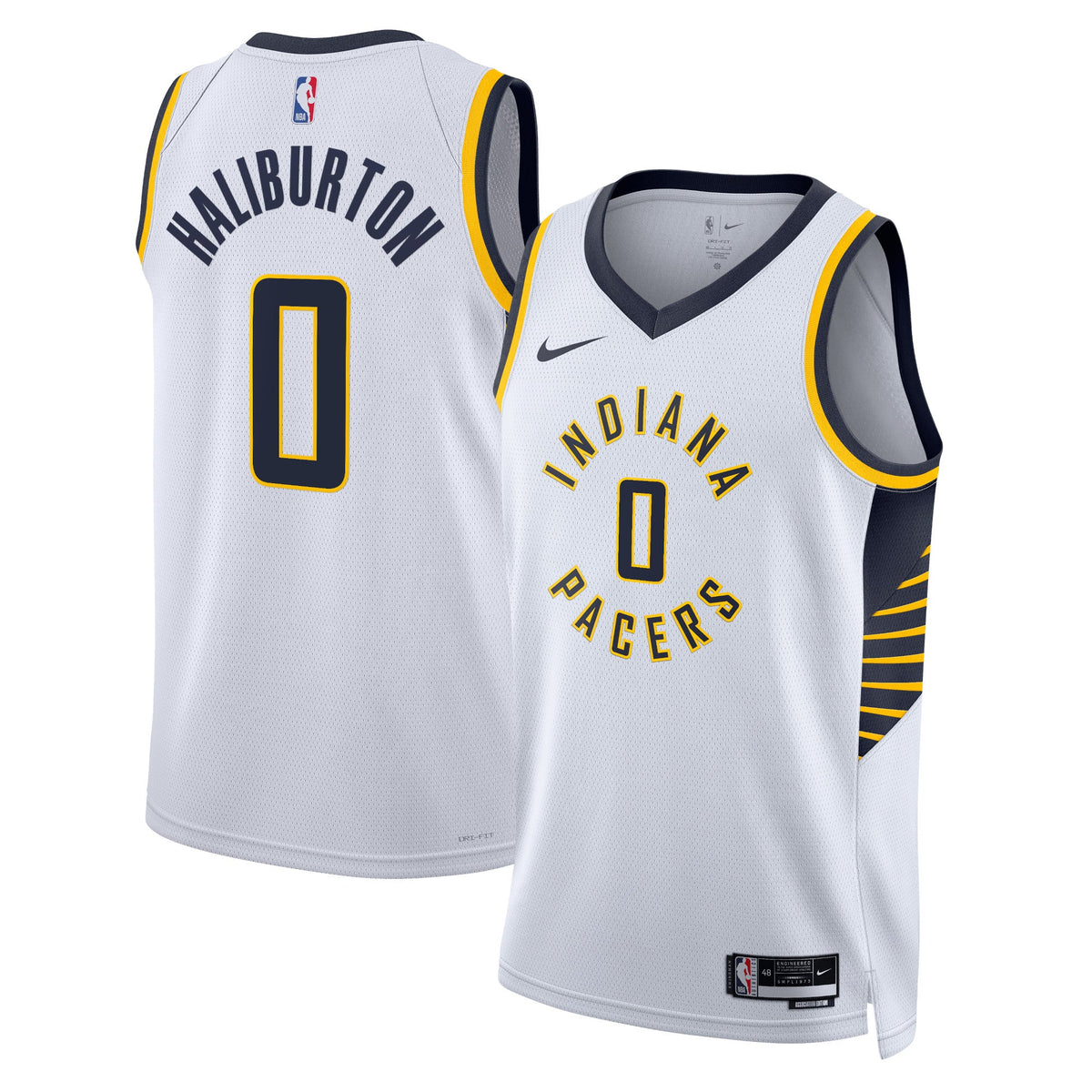 Tyrese Haliburton Indiana Pacers Association Edition Swingman Jersey - White - Unisex product image 1, provided for visual