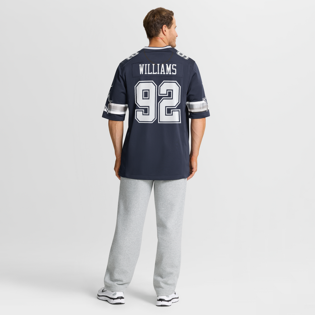 Dallas Cowboys Quinnen Williams Navy Team Game Jersey product image 17, provided for visual reference and product detail