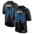 Indianapolis Colts Tyler Warren Carbon Black Fashion Game Jersey product image 1, provided for visual reference and product
