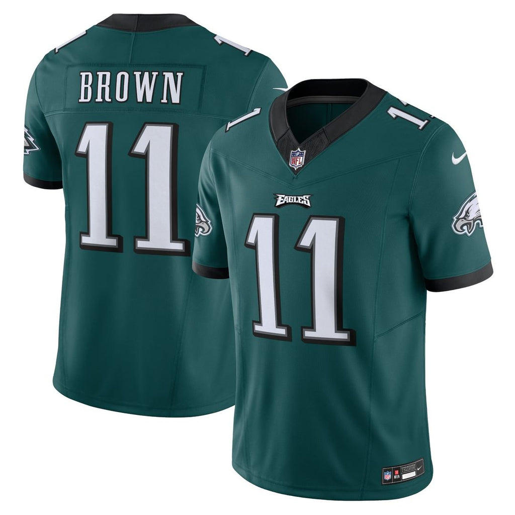 Philadelphia Eagles A.J. Brown Green Vapor F.U.S.E. Limited Jersey product image 1, provided for visual reference and