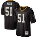 New Orleans Saints Sam Mills Black Legacy Replica Jersey product image 1, provided for visual reference and product detail