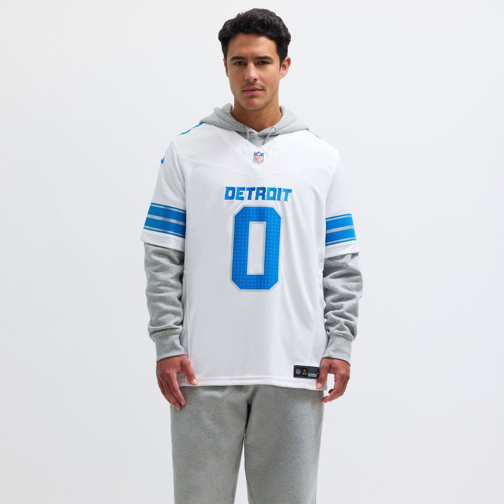 Detroit Lions Jahmyr Gibbs White Vapor F.U.S.E. Limited Jersey product image 4, provided for visual reference and product