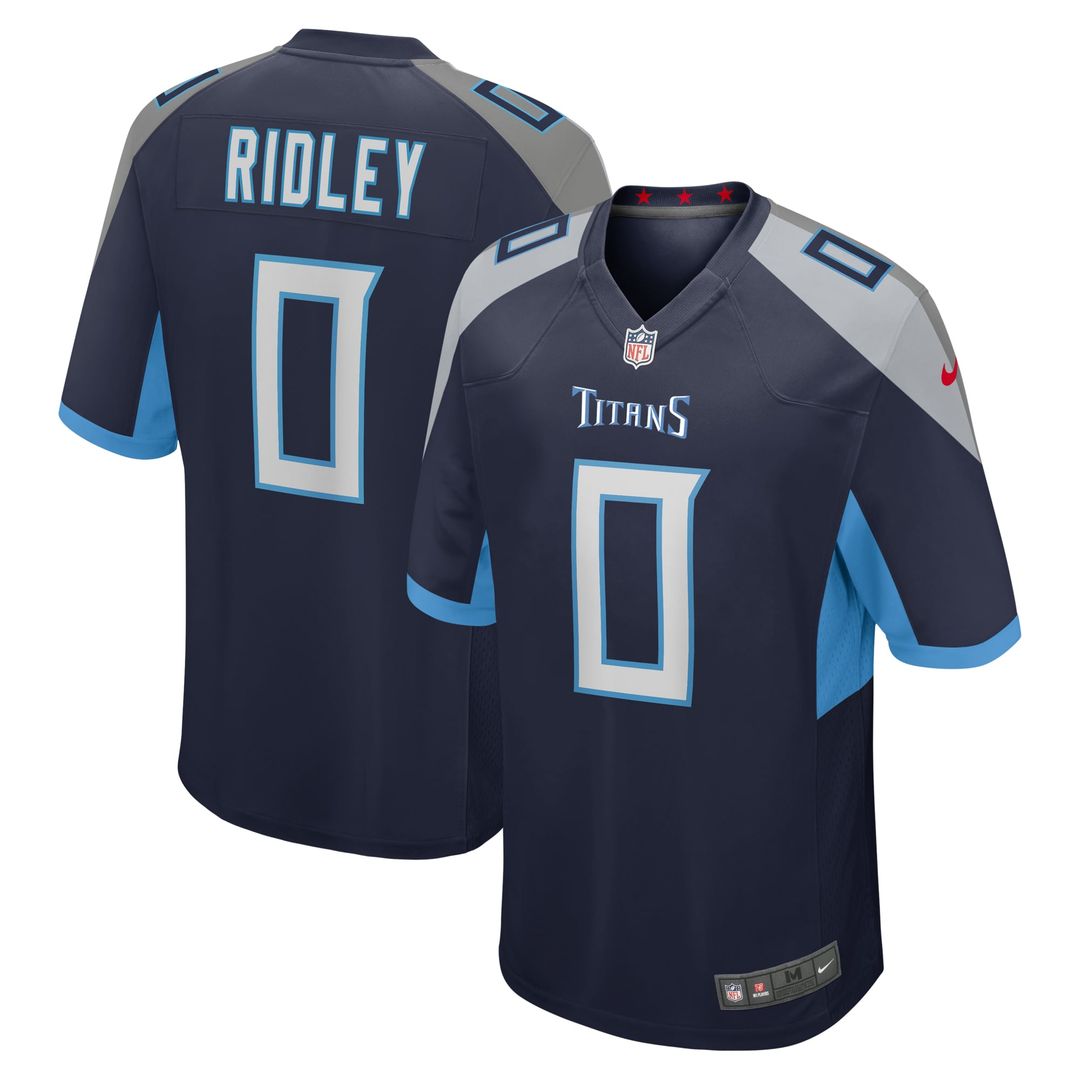 Tennessee Titans Calvin Ridley Light Blue Team Game Jersey product image 11, provided for visual reference and product