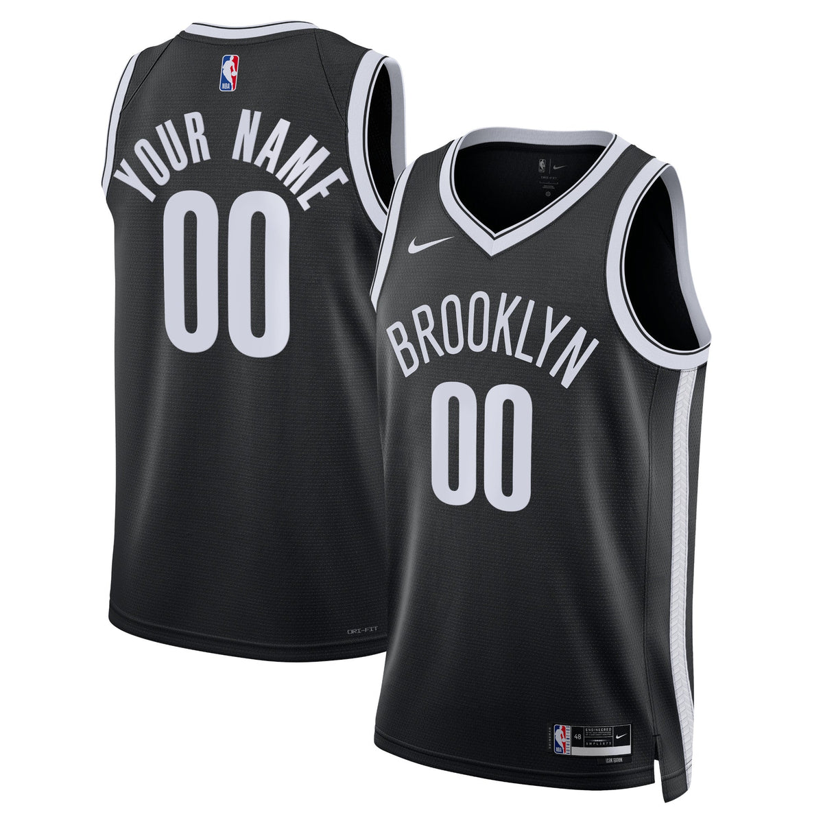 Brooklyn Nets Icon Swingman Basketball Jersey - Custom - Unisex product image 1, provided for visual reference and product
