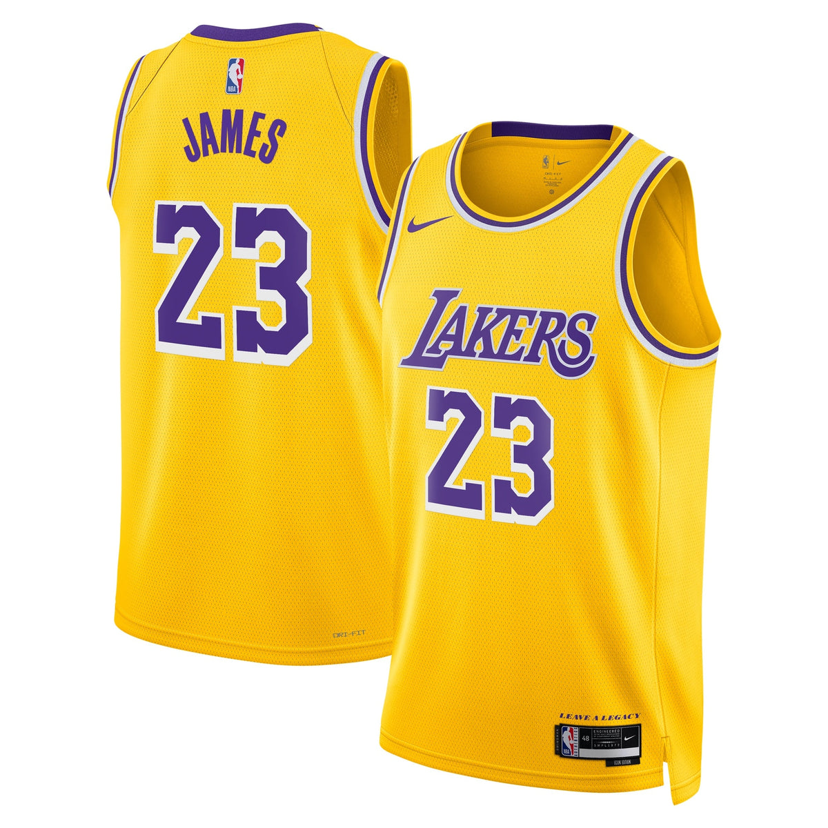 Los Angeles Lakers Nike Icon Swingman Jersey - Gold product image 2