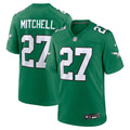 Philadelphia Eagles Quinyon Mitchell Kelly Green Alternate Game Jersey product image 1, provided for visual reference and