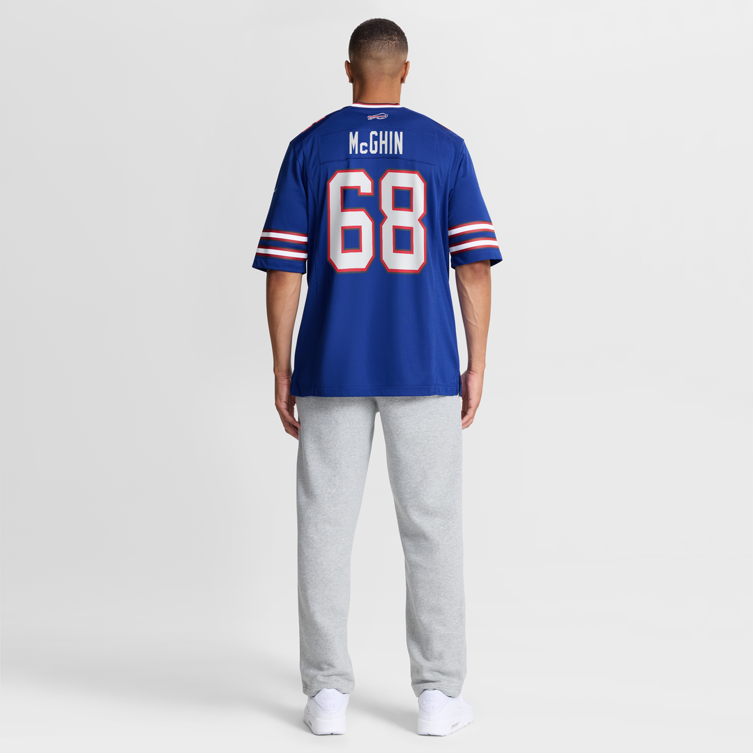 Buffalo Bills Garrett McGhin Royal Team Game Jersey product image 5, provided for visual reference and product detail review