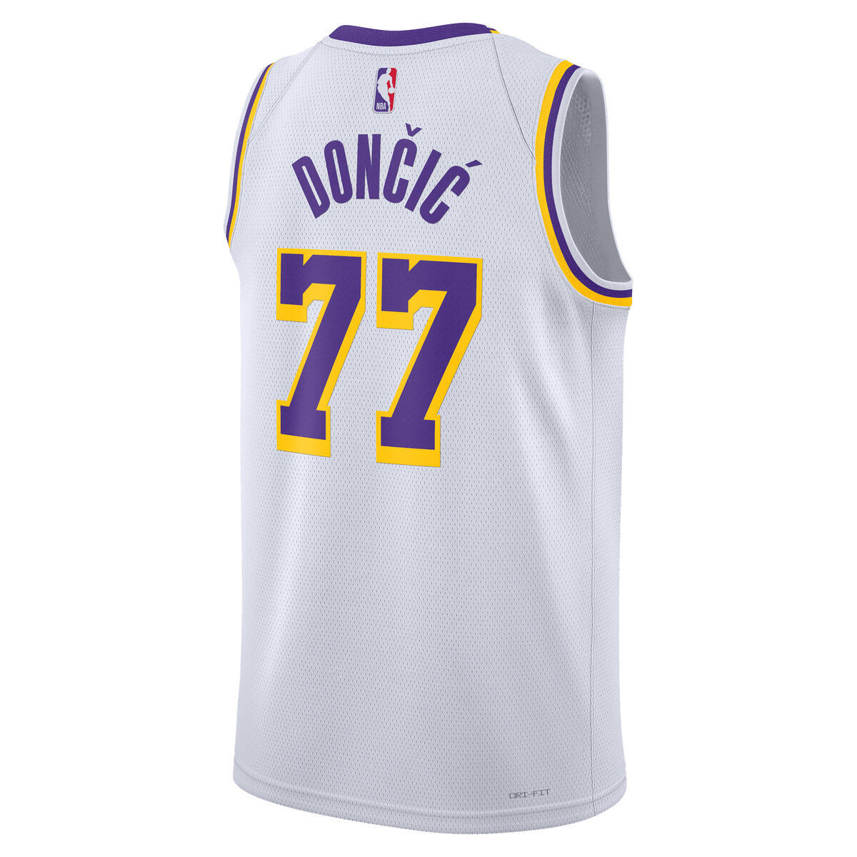 Los Angeles Lakers Association Swingman Jersey - Luka Doncic - Unisex product image 4, provided for visual reference and